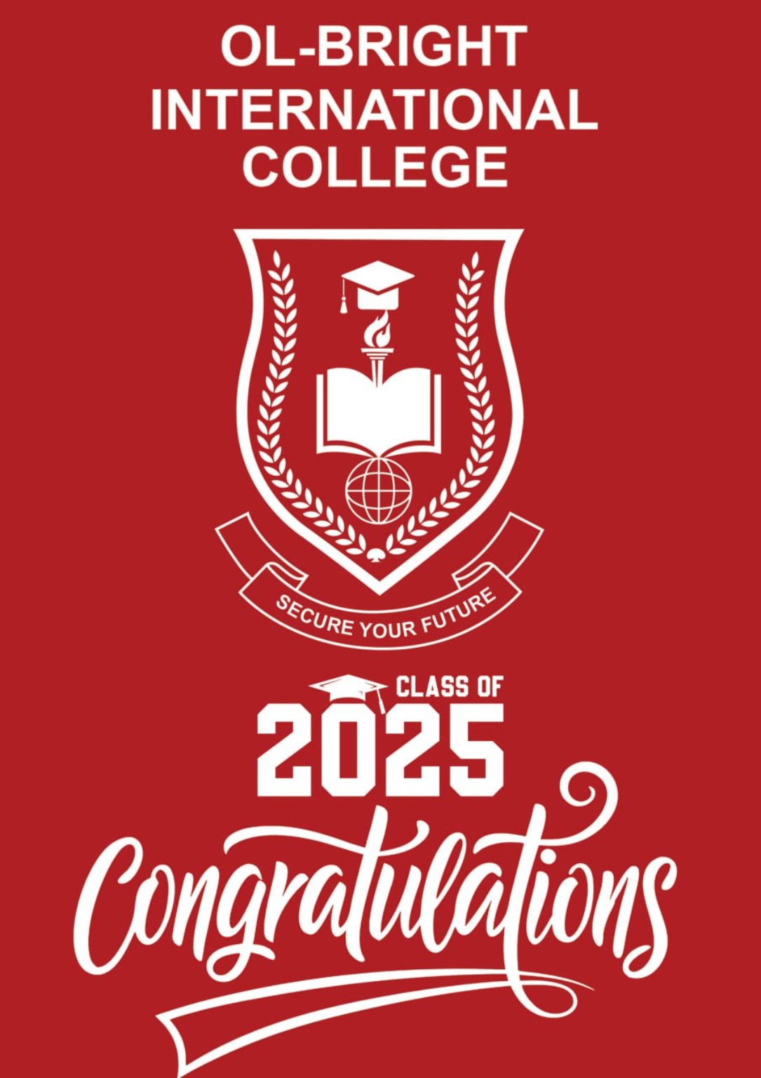 Ol-Bright Class of 2025 graduation design