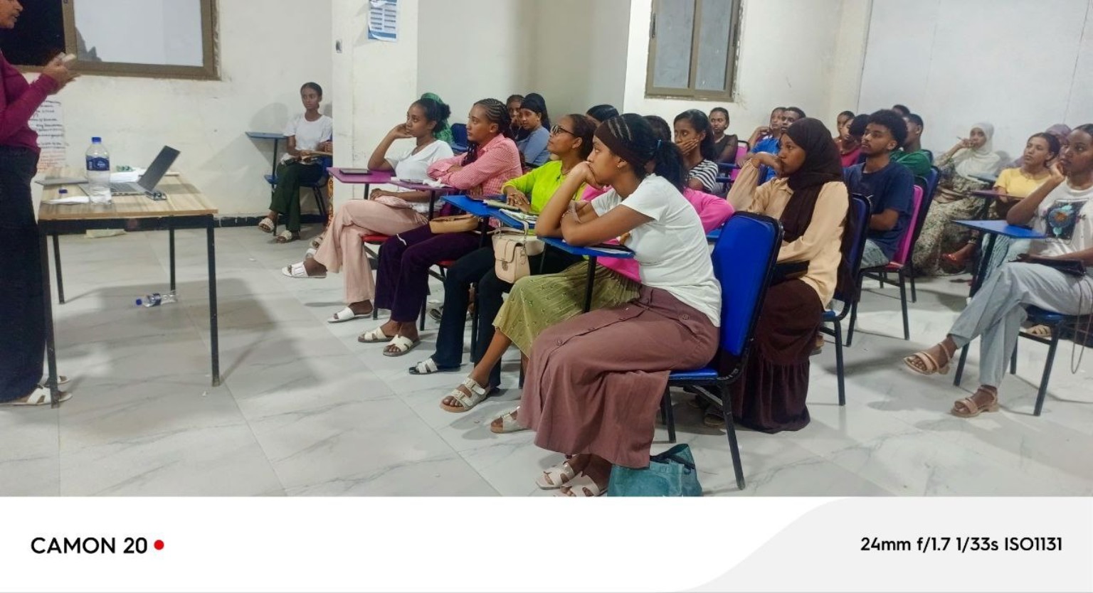 Students attending a classroom session at Dire Dawa Campus